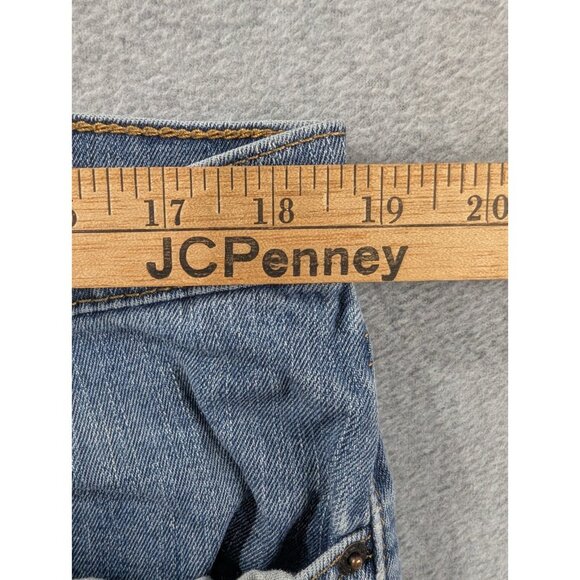 Levis 505 Jeans Mens Size 38x32 Blue Comfort Classic Straight Whiskers Stretch - Picture 10 of 14